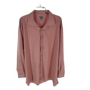 28. . KILBURNE & FINCH Men's Long Sleeve Button Down Shirt Pink Size 19 34/35